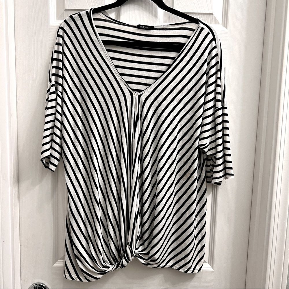 3 For $20 Heimish USA Striped Pullover Top 0007